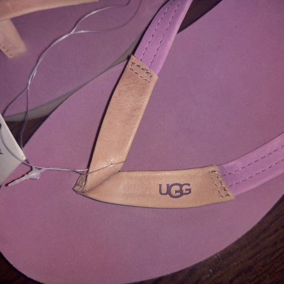 Women's Flip Flops Size 10 Purple UGG Platform - Picture 5 of 8